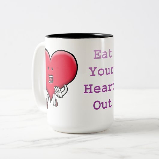 Eet je hart uit - Mok Zombie (Voorkant links)