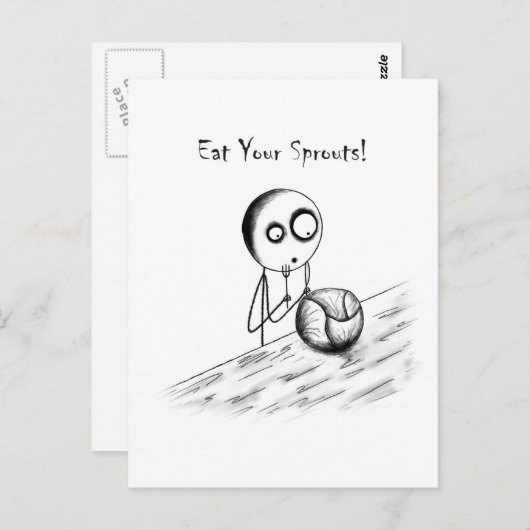 Eet je kiemgroenten briefkaart (Voorkant / Achterkant)