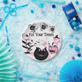 Eet je lekkerste heks Halloween feest Papieren Bordje (Feest)