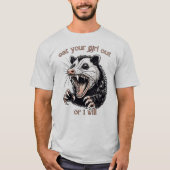 Eet je meisje uit, anders doe ik het t-shirt (Voorkant)