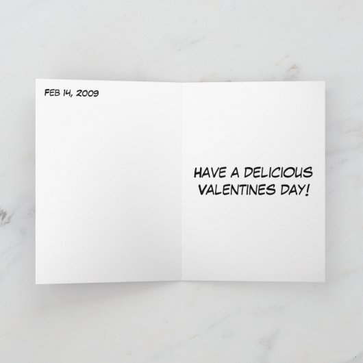 Eet je op - Valentijnsdag kaart (Binnen)