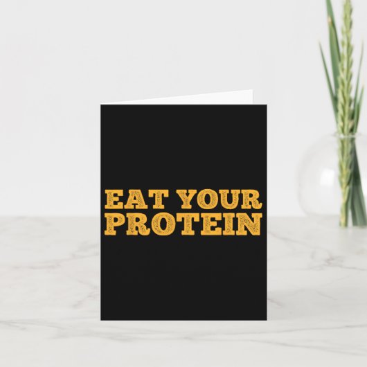 Eet je proteïne spieropbouwende fitheid B Kaart (Voorkant)