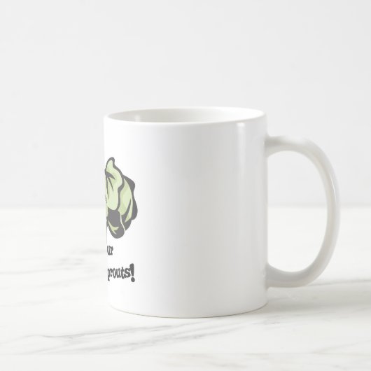 eet je spruitjes koffiemok (Rechts)