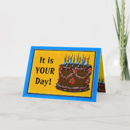 Eet je taart #2 (Verjaardag Kaart) Kaart