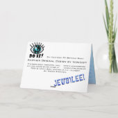 Eet je taart #3 (Verjaardag Kaart) Kaart (Achterkant)