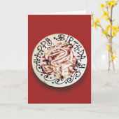 Eet je taart kaart (Gele Bloem)