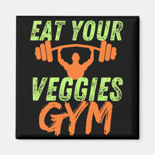 Eet je Vegan Grappige Motivatie Quote Magneet