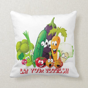Eet je veggies American MoJo Pillow Kussen