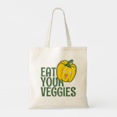 eet je Veggies - Bell Pepper versie Tote Bag (Achterkant)