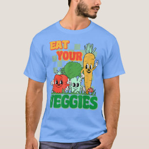 Eet je Veggies Farmers Market World Vegetarian D T-shirt