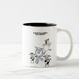 Eet je wat? tweekleurige koffiemok