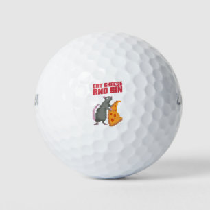 Eet kaas en zonne golfballen