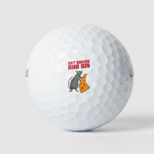 Eet kaas en zonne golfballen (Voorkant)