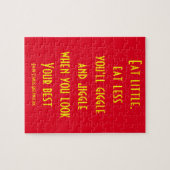 Eet klein legpuzzel (Horizontaal)