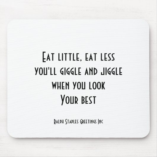 Eet klein muismat (Voorkant)