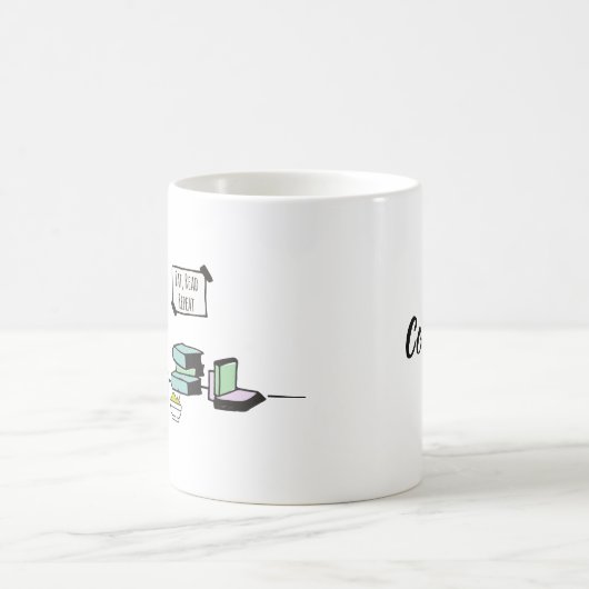 Eet, lees, herhaal boekomloop koffiemok (Center)