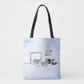 Eet, lees, herhaal boekomloop tote bag (Voorkant)