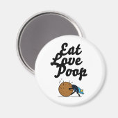 eet liefde poep magneet (Voorkant / Achterkant)