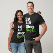 Eet Lift Slaap Veganisme Plant Biologisch gebaseer T-shirt (Unisex)