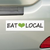Eet Lokaal Bumpersticker (Op auto)
