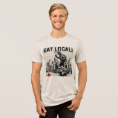 Eet Lokaal Louisville Tri-Blend Shirt (Voorkant volledig)