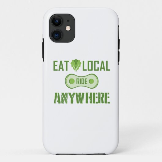 Eet lokaal, Ride overal Case-Mate iPhone Case (Achterkant)
