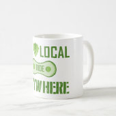 Eet lokaal, Ride overal Koffiemok (Voorkant rechts)