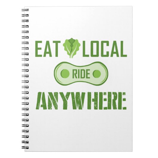 Eet lokaal, Ride overal Notitieboek (Voorkant)