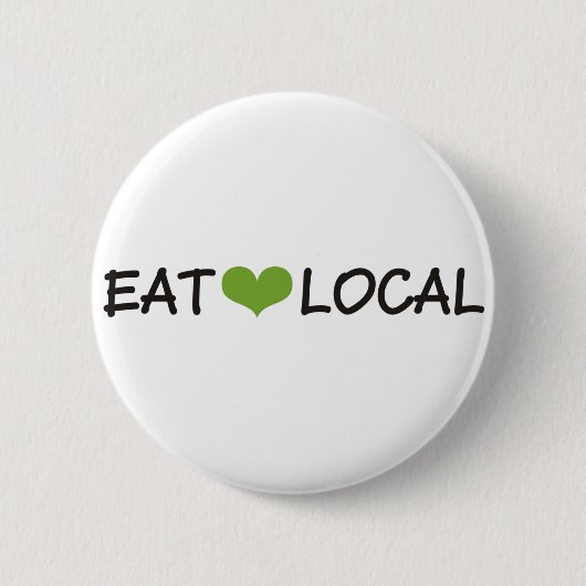 Eet Lokaal Ronde Button 5,7 Cm (Voorkant)