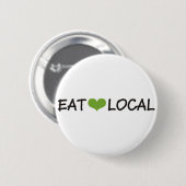 Eet Lokaal Ronde Button 5,7 Cm (Voorkant /achterkant)