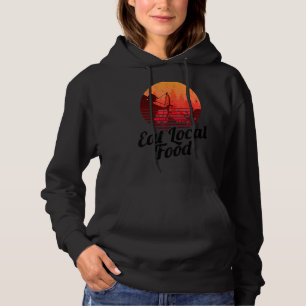 Eet lokaal voedsel Bowhun Retro Hunter 80s Jacht Hoodie