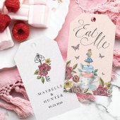 Eet me! Alice in Wonderland Tea Cup & Macaron Cadeaulabel