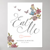 Eet me |  Alice in Wonderland Tea Party Poster (Voorkant)
