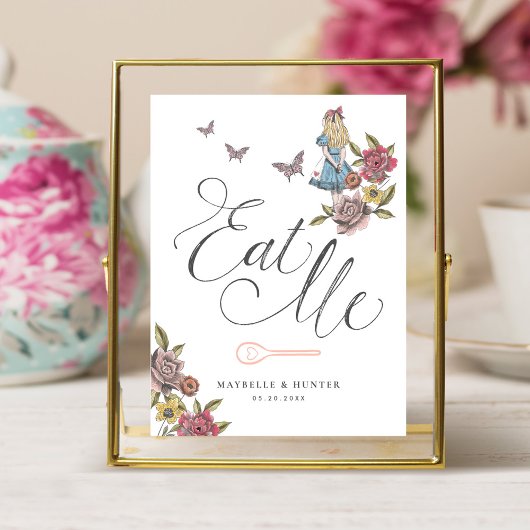 Eet me |  Alice in Wonderland Tea Party Poster