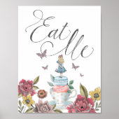 Eet me |  Alice in Wonderland Tea Party Poster (Voorkant)