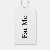 EET ME ALICE IN WONDERLAND THEMA GIFT LABELS CADEAULABEL (Voorkant)