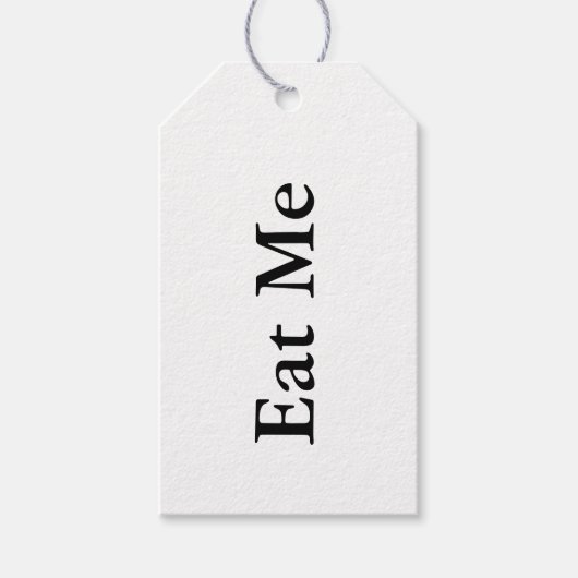 EET ME ALICE IN WONDERLAND THEMA GIFT LABELS CADEAULABEL (Voorkant)