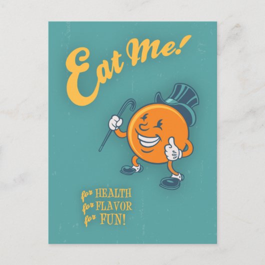 Eet me! briefkaart (Voorkant)