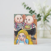 Eet me en drink me. briefkaart (Staand voorkant)