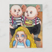 Eet me en drink me. briefkaart (Voorkant)