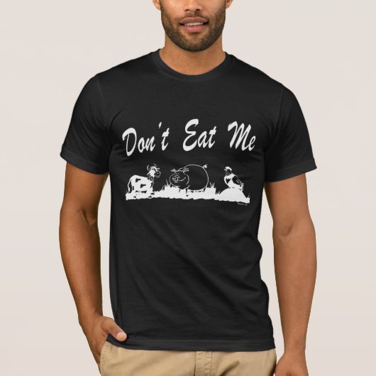 Eet me niet (Donker) T-shirt (Voorkant)