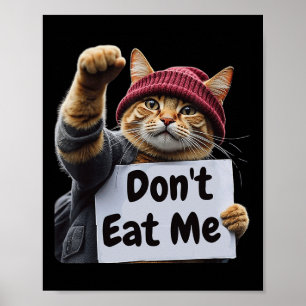 Eet Me Niet Katten Voor Trump 2024 Trump Of De Tra Poster