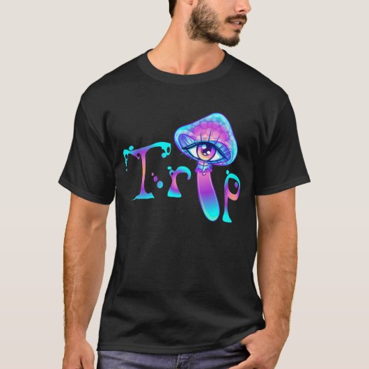 Eet me paddenstoel en reis t-shirt (Voorkant)