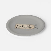 Eet me papieren bordje (Gekanteld)