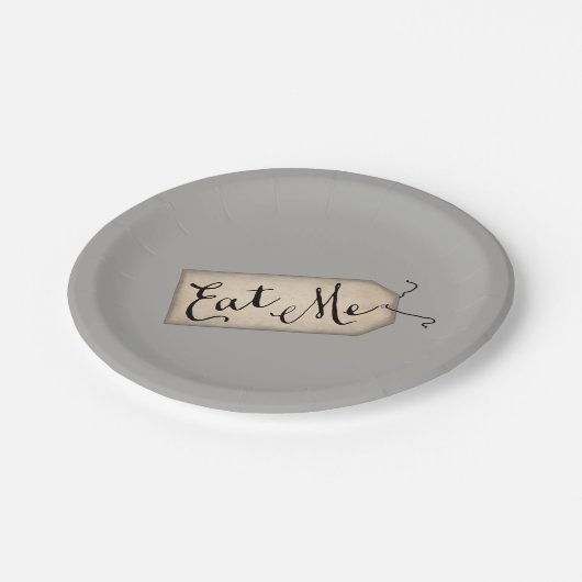 Eet me papieren bordje (Gekanteld)