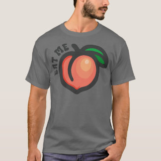 Eet me perzik emoji t-shirt
