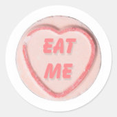 Eet me ronde sticker (Voorkant)