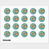 Eet me! ronde sticker (Vel)