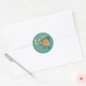 Eet me! ronde sticker (Envelop)