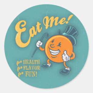 Eet me! ronde sticker
